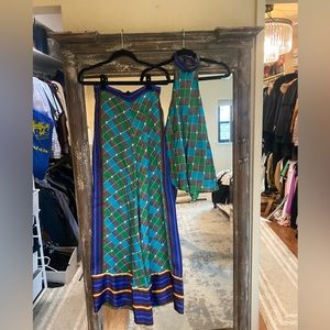 ALEXIS SET. PANTS AND HALTER TOP